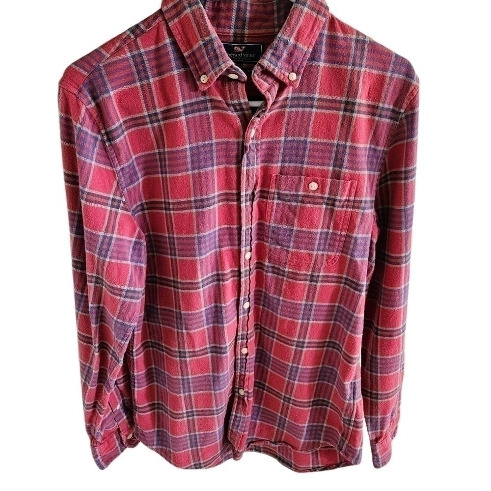 Vineyard Vines S pink Flannel